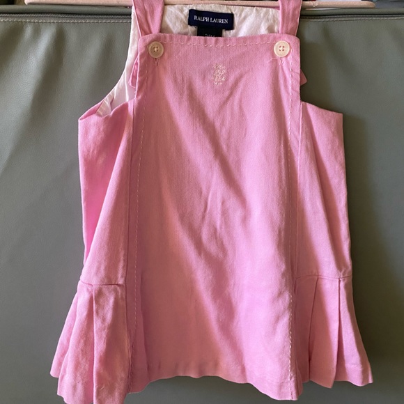 NWOT Gorgeous Ralph Lauren Pleated Jumper Skirtall Dress 24m - Picture 2 of 4